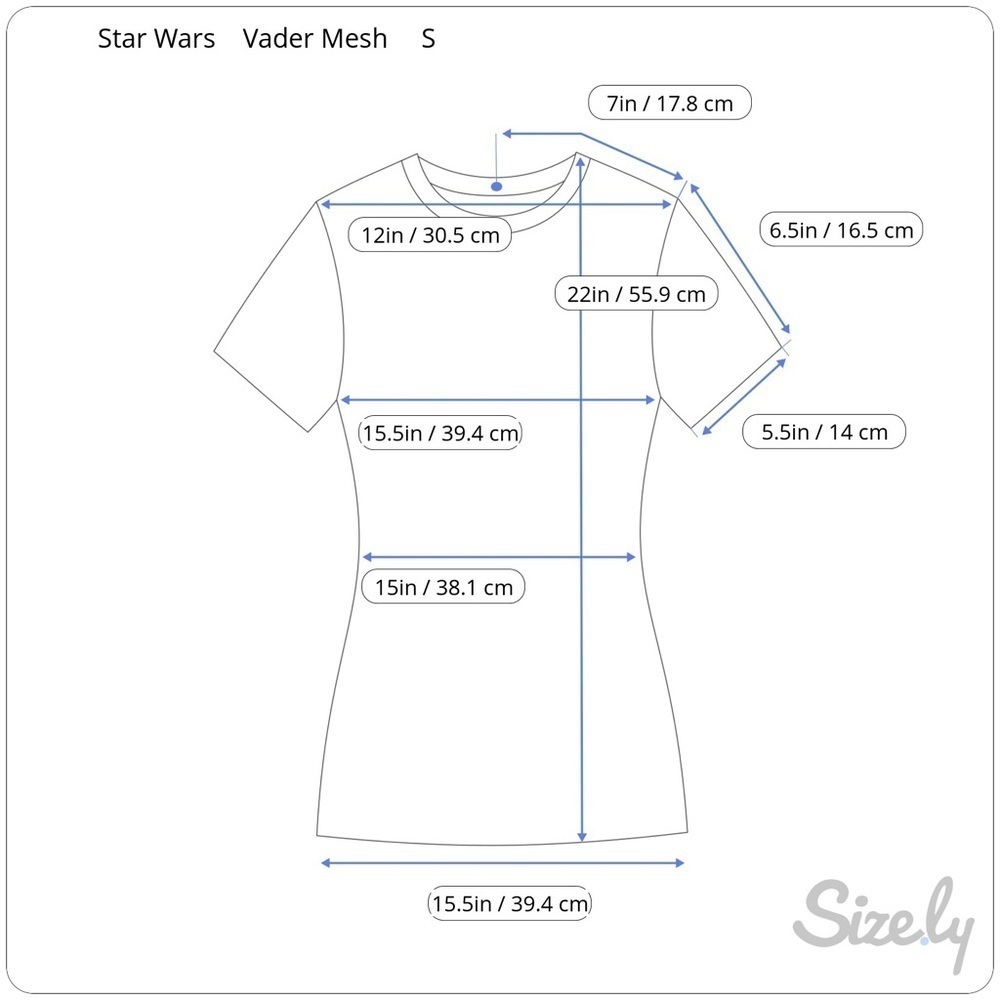 Star Wars Darth Vader Black Cotton Mesh Horizontal Stripes T-Shirt Small S - Picture 10 of 11